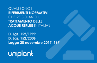 Trattamento delle acque reflue: cosa prevede la normativa italiana?